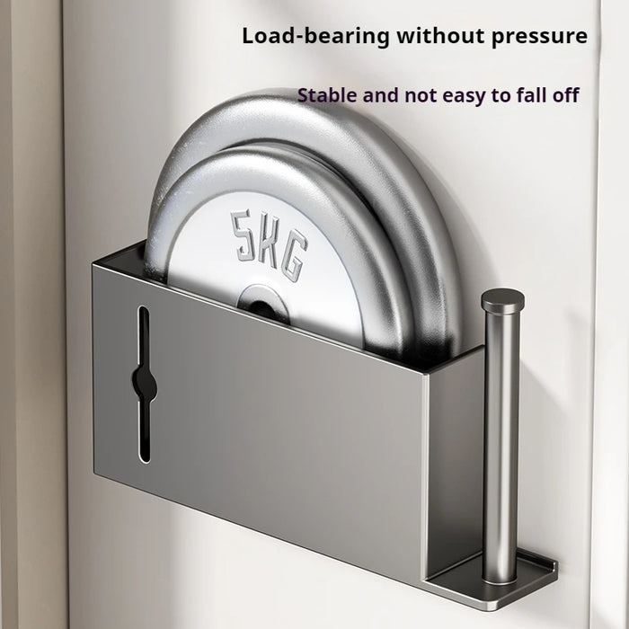 Adhesive Under-Cabinet Paper Towel Holder - Punch-Free Roll Dispenser