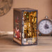 Book Nook Miniature Dollhouse Kit with Touch Light & Dust Cover — Nebula Common Room