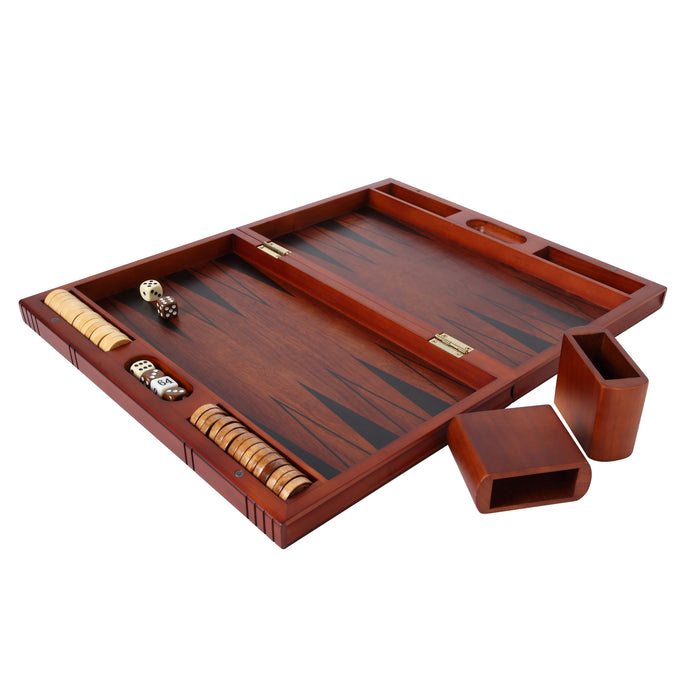Foldable Wooden Backgammon Set — Portable Classic for Family & Travel (Random Style)