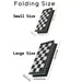 Magnetic Folding Chess Set — Gold & Silver Pieces, Portable Travel Board (7.5 in & 9.8 in)