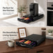 Coffee Pod Drawer & Machine Stand — Dust‑Proof Black (Holds 54 Pods)
