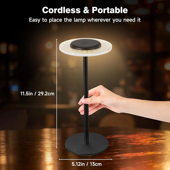 RGB-färgändrande trådlös bordslampa - Touch-kontroll, DIY-dimbar skrivbordslampa - Perfekt för middag, uteplats, sovrumsmiljöer