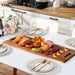 Extra‑Long Wooden Serving & Chopping Board with Handle for Cheese and Charcuterie