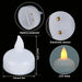 12-Pack LED Floating Tea Lights — Waterproof Flameless Flicker