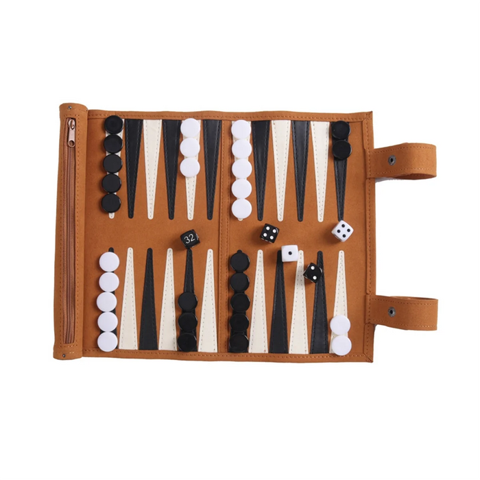 Portable Backgammon Set — Travel Board for Adults & Children
