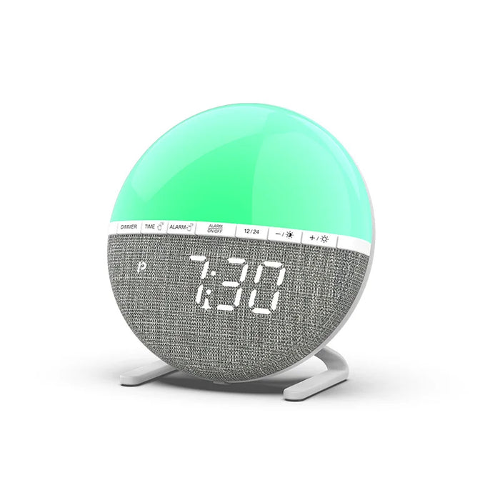 Wake-up Light Sunrise Alarm Clock — Colour Mood Lamp with Natural Sounds