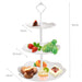 3-Tier White Cupcake & Cake Stand – Plastic Dessert Display Tower