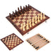 3-in-1 Board Game Set – Chess, Checkers & Backgammon with Dice
