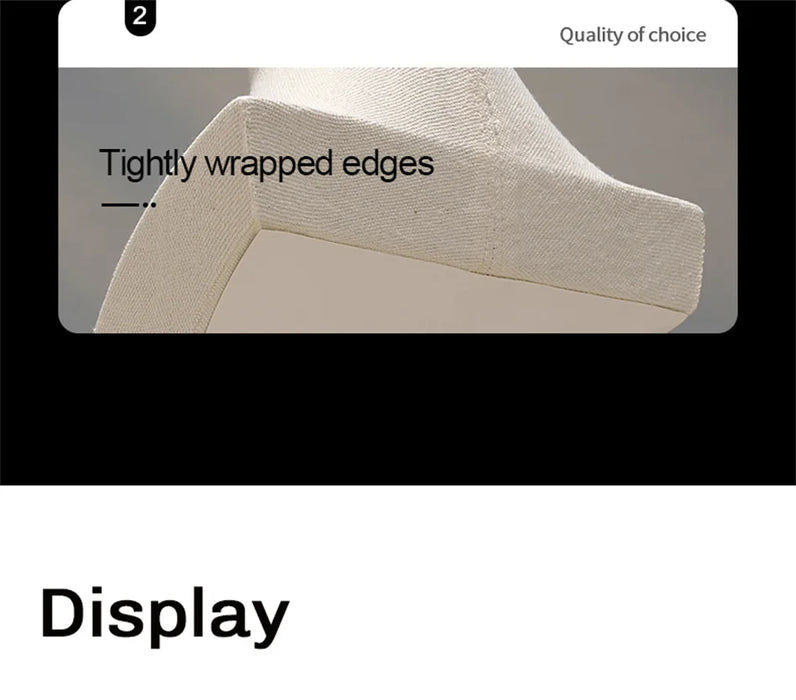 Linen Jewellery Bust Necklace Display Stand — Beige
