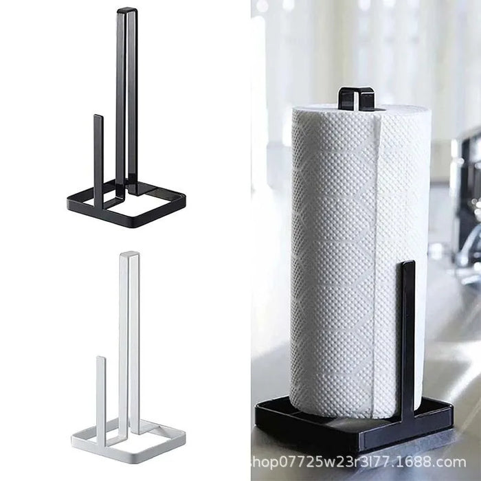 Portable Metal Paper Towel & Napkin Holder for Kitchen & Bathroom — Modern Minimalist