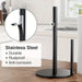 Stainless Steel Paper Towel Holder with Weighted Base — Heavy-Duty Countertop Dispenser