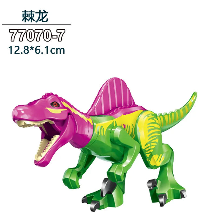 Tyrannosaurus Rex Building Block Figure — Jurassic Dinosaur Brick Toy (LEGO-compatible, 1pc)