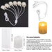 USB Rechargeable Flameless Tea Lights with Remote & Timer – 6 Pack Warm White