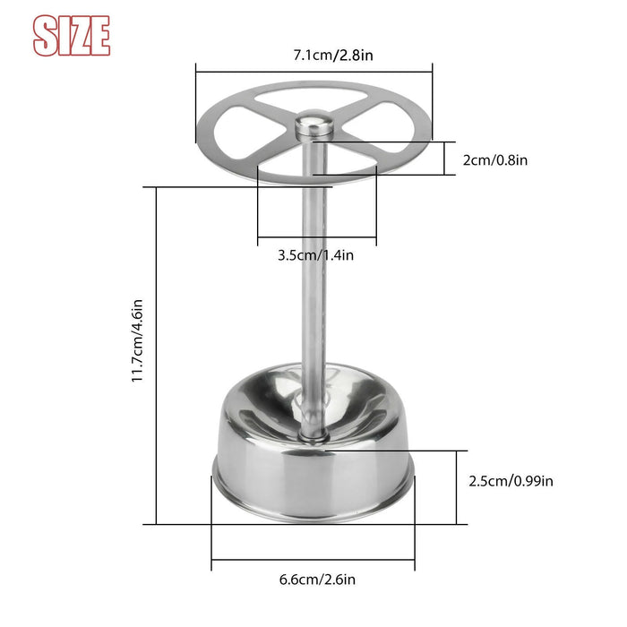 Stainless Steel 6-Slot Wall-Mounted Toothbrush & Makeup Brush Holder