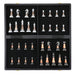 Large Wooden Chess Set — 45cm (17.7") Board, Electroplated Acrylic King 9cm (3.54")