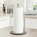 Stainless Steel Paper Towel Holder with Weighted Base — Heavy-Duty Countertop Dispenser