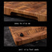 Teak End Grain Cutting Board — Large Wooden Chopping & Charcuterie Board with Hidden Handles