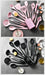 15-Piece Khaki Food-Grade Silicone Kitchen Utensil Set