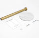 Marble Vertical Paper Towel & Plastic Wrap Rack — Brushed Gold