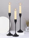 3-Piece European-Style Metal Candlestick Set – Wedding & Table Holders