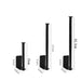Adhesive Stainless Steel Paper Towel & Toilet Roll Holder — Black or Silver (S/M/L)