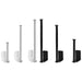 Adhesive Stainless Steel Paper Towel & Toilet Roll Holder — Black or Silver (S/M/L)