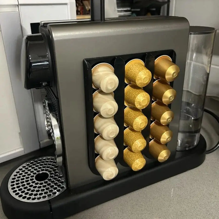 Punch-free Coffee Capsule Wall Rack — Fits Nespresso-compatible Capsules, Space-saving
