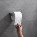 No‑Punch Stainless Steel Paper Towel Holder — Adhesive Kitchen Roll & Wrap Rack