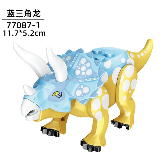 Tyrannosaurus Rex Building Block Figure — Jurassic Dinosaur Brick Toy (LEGO-compatible, 1pc)