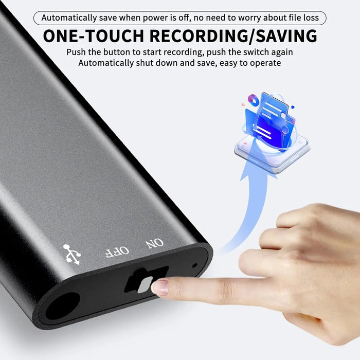 Ultra-slim Mini Voice Recorder — 4/8/16/32GB, WAV/MP3 & USB