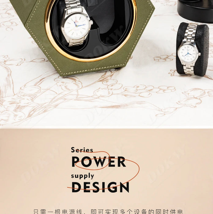 Type-C Mini Single Motor Watch Winder with Adjustable Rotation Modes