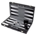 Classic Backgammon & Chess Set in Folding PU Leather Case – Portable Travel Game