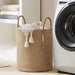 Large Tall Woven Storage Basket – Foldable Cotton Rope Laundry Hamper