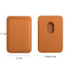 Magnetic Leather Wallet Card Holder — MagSafe Stand for iPhone 11–15