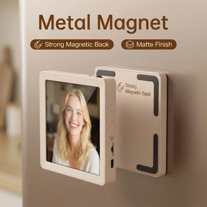 4-inch Digital Photo Frame with Bluetooth Speaker, TF Playback & Voice Recording