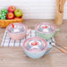 Stainless Steel Instant Noodle Bowl with Handle — 900ml, Cool‑Touch Outer (Pink/Green/Blue)