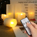 USB Rechargeable Flameless Tea Lights with Remote & Timer – 6 Pack Warm White