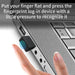 Mini USB Fingerprint Reader for Windows Hello — Metal Biometric Scanner for PC and Laptop