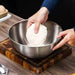 Stainless Steel Salad & Mixing Bowl (with Scale) — 5 sizes 700–3000ml
