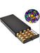 40-Capsule Nespresso Pod Drawer Organiser – Metal Coffee Capsule Rack, Black