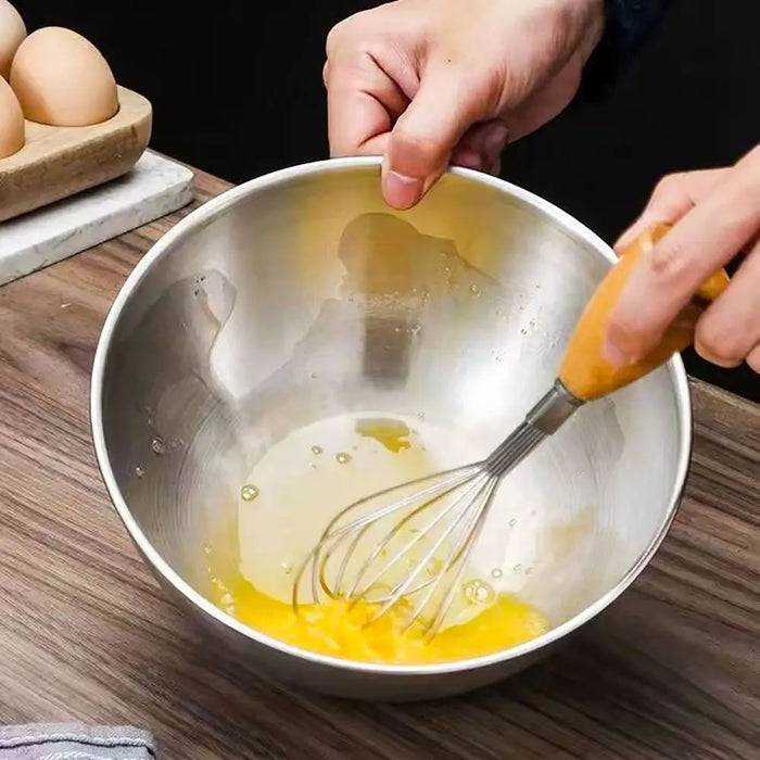 Stainless Steel Salad & Mixing Bowl (with Scale) — 5 sizes 700–3000ml