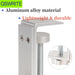 Clip-style Desktop Headphone & Earphone Holder — Aluminium Alloy & Solid Wood