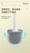 Silicone Toilet Brush with Quick‑Dry Base, Flexible Flat Head and Non‑Slip Handle