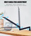 Heavy-Duty Microphone Desk Arm Stand Kit — Adjustable Boom, Pop Filter & Windscreen (Black)