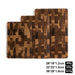 Thick Acacia Double‑Sided Checkerboard Cutting Board – Non‑slip Solid Wood