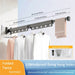 Foldaway Wall-mounted Clothes Dryer — White Aluminium Alloy, Retractable