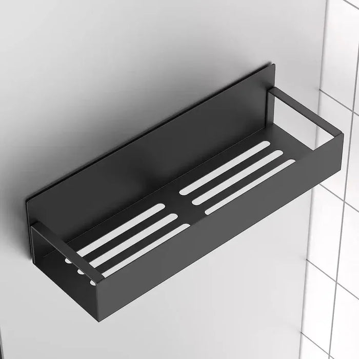 Magnetic Fridge Side Shelf Organiser for Spices — Black (2 pack)