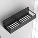 Magnetic Fridge Side Shelf Organiser for Spices — Black (2 pack)