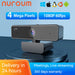 nuroum V11 2K Webcam — 1080p 60FPS, 90° Wide Angle, USB Plug & Play with Mic & Privacy Cover