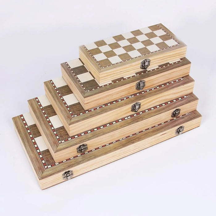 Portable 3‑in‑1 Travel Chess, Checkers & Backgammon Set – Foldable 24 x 24 cm